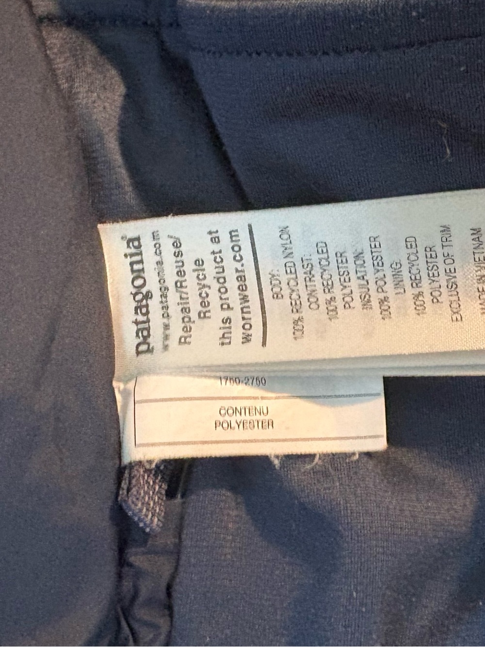 Patagonia Kids Blue Hooded Puffer Jacket - Picture 8 of 12